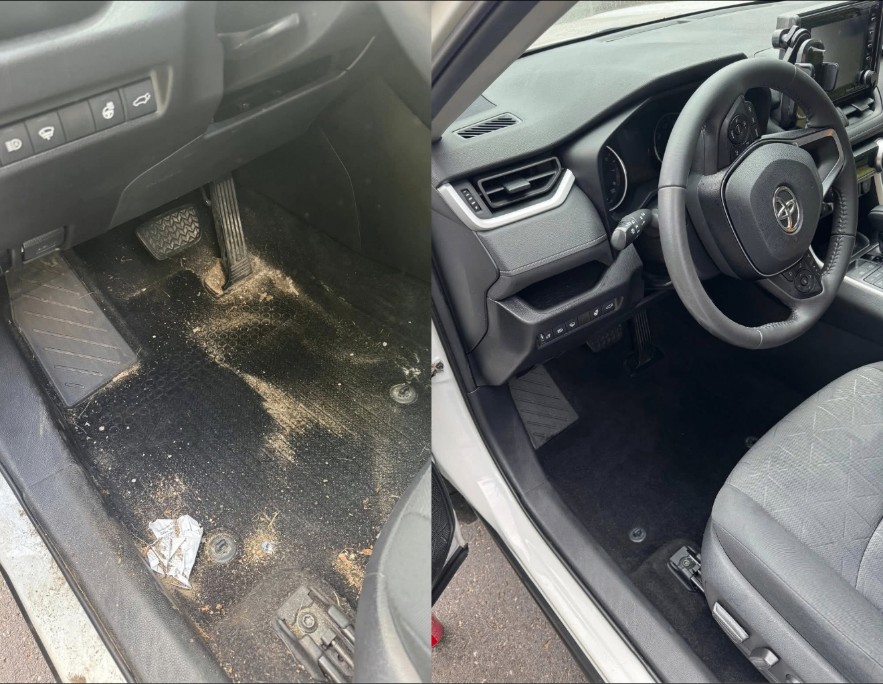 Interior Deep Clean — before and after